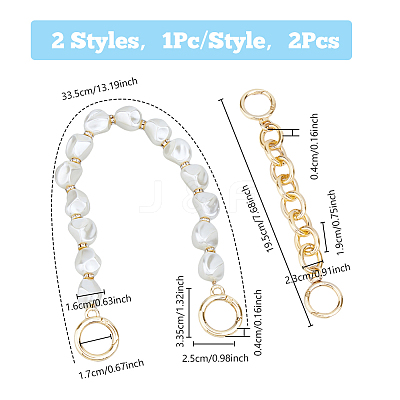 Plastic Pearl Alloy Phone Hand Strap Chains FIND-WH0260-55LG-1