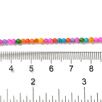 Ice Cream Color Dyed Natural Freshwater Shell Beads Strands SHEL-G018-01D-1