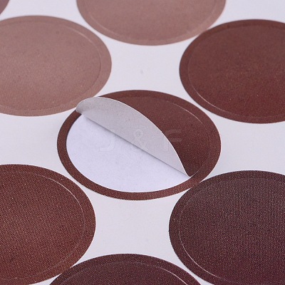 Polka Dot Pattern Decorative Labels Stickers DIY-L037-A02-1