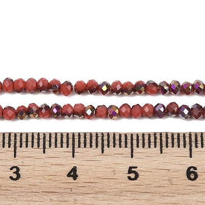 Electroplate Glass Beads Stradns EGLA-H114-02A-06-1
