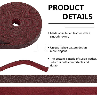 Flat Imitation Leather Cord OCOR-WH0086-69A-02-1