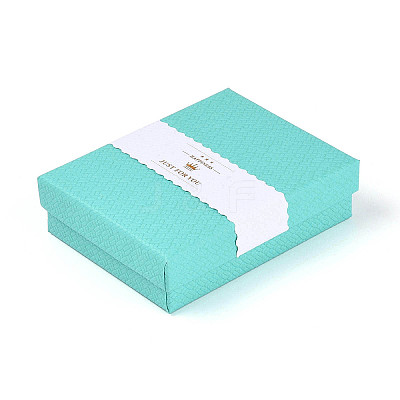 12Pcs 6 Colors Cardboard Jewelry Set Boxes CBOX-N015-05A-1