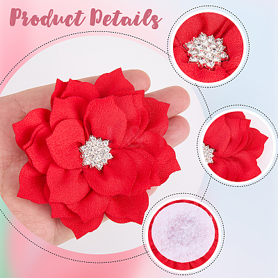 Polyester & Rhinestones Ornament Accessories DIY-WH20063-015B-1