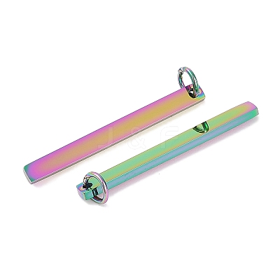 Ion Plating(IP) 304 Stainless Steel Pendants STAS-I311-14E-RC-1