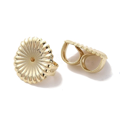 Brass Earring Nuts KK-K383-25A-G-1