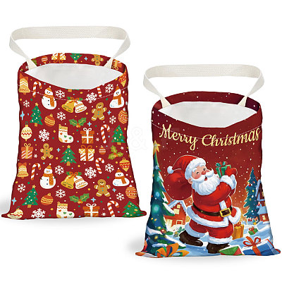 2Pcs 2 Styles Printed Polyester Hanging Car Trash Bags ABAG-DR0001-17-1