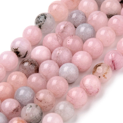 Natural Cherry Blossom Jasper Beads Strands G-Q462-63-10mm-1