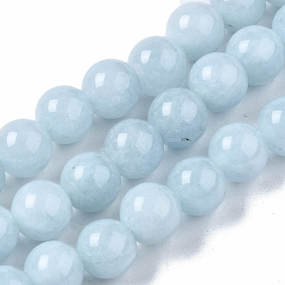Natural Chalcedony Beads Strands X-G-S333-8mm-004-1