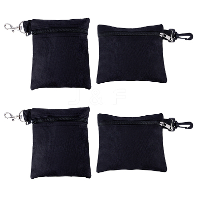 4Pcs 2 Styles Oxford Cloth PVC & Polyester Waterproof Coating Bag AJEW-DR0001-76-1