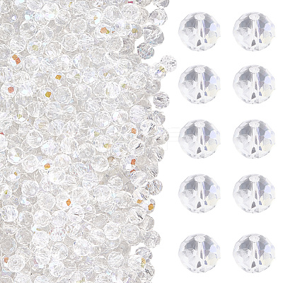 Electroplate Glass Beads Strands EGLA-LT0001-06C-1