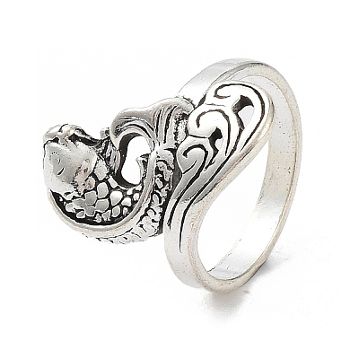 Alloy Fish Open Cuff Ring SENE-PW0017-13-1