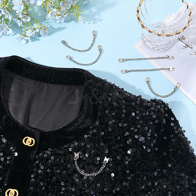 12Pcs Zinc Alloy Coat Hanging Chain FIND-PH0038-69P-1