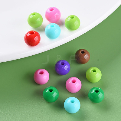 Opaque Acrylic Beads MACR-S370-C8mm-M2-1