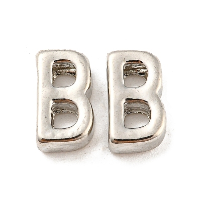 Platinum Plated Alloy Beads PALLOY-CJC0001-64P-B-1