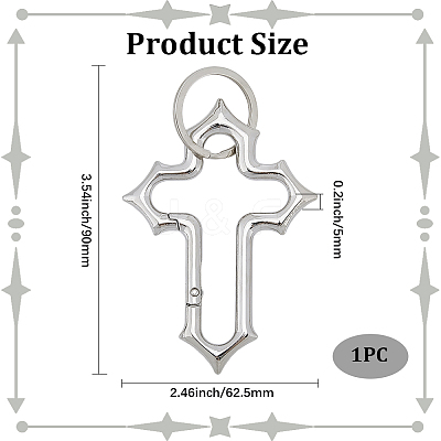 1Pc Alloy Spring Gate Rings FIND-SP0003-03A-1