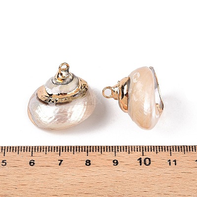 Natural Sea Shell Pendants SSHEL-N038-59-1