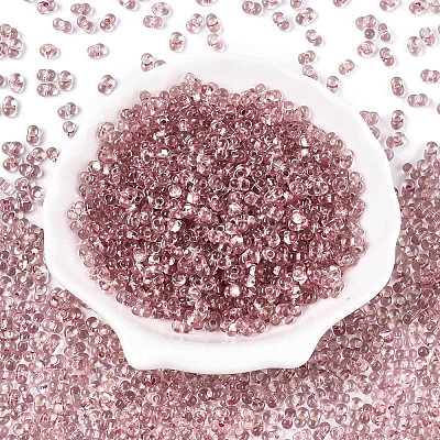 Baking Paint Transparent Glass Seed Beads SEED-N006-05F-1