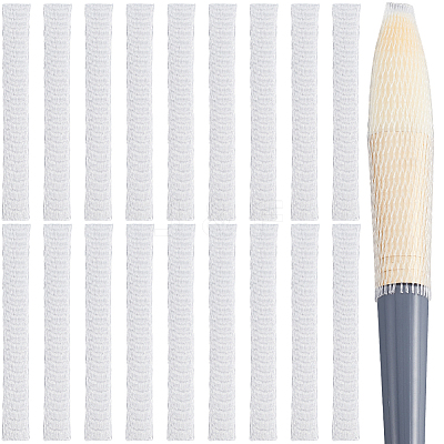 200Pcs PE Makeup Brush Protector Reusable Expandable Mesh Cover MRMJ-GF0001-51C-1