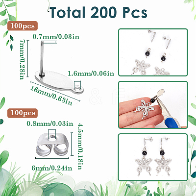 304 Stainless Steel Stud Earring STAS-SC0008-69-1