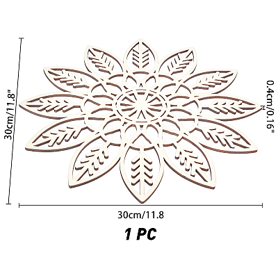 Laser Cut Wooden Cup Mat WOOD-WH0015-26-1