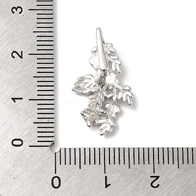 Rhodium Plated 925 Sterling Silver Ice Pick Pinch Bails STER-NH0001-18P-1