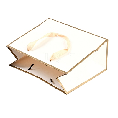 Rectangle Paper Bags with Rope Handles CARB-L011-02B-01-1