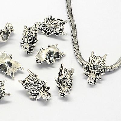 Alloy European Beads PALLOY-S079-022AS-1