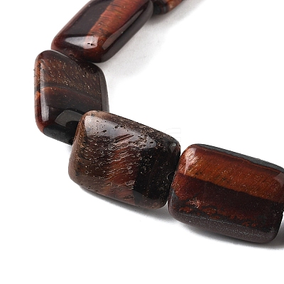Dyed Natural Red Tiger Eye Beads Strands G-S386-A15-1