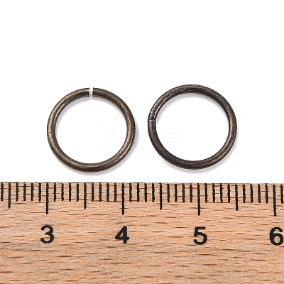 Brass Saw Cut Open Jump Rings KK-G514-01K-B-1