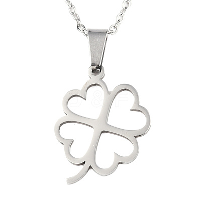 Non-Tarnish 201 Stainless Steel Pendants Necklaces NJEW-S105-JN717-45-1-1