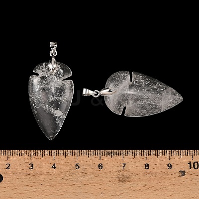 Quartz Crystal Pendants G-H359-04P-08-1