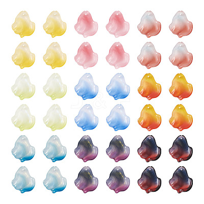 90Pcs 9 Colors Handmade Lampwork Beads LAMP-TA0002-40-1
