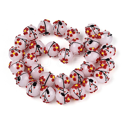 Handmade Lampwork Enamel Beads LAMP-T023-23K-1