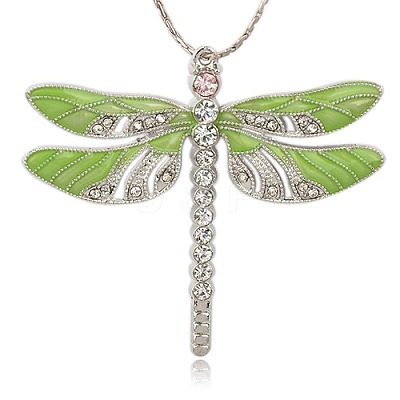 Alloy Enamel Dragonfly Big Pendants LS-ENAM-L034-02P-1