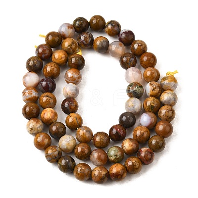 Natural African Opal Beads Strands G-S390-06-6mm-1