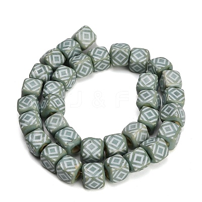 Vintage Handmade Porcelain Beads PR-CBAB520-18B-1