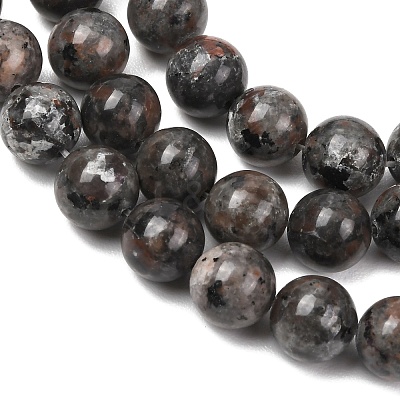 Natural Fluorescent Syenite Rock(Glow under UV Light) Beads Strands GG-NH0012-A01-10mm-1