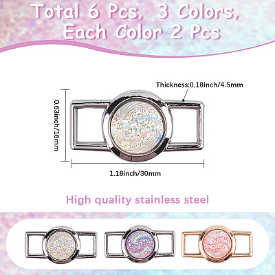 Alloy & Resin Shoelace Charms FIND-CP0002-94C-1