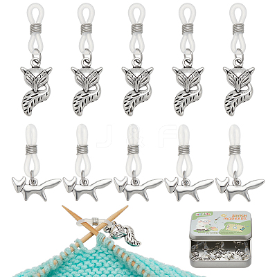 Fox Knitting Tool Alloy Needle Cap DIY-NB00001-1