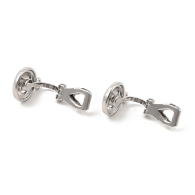 Alloy Clip-on Earring Findings FIND-L015-001P-1