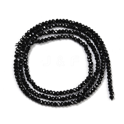 Natural Black Spinel Beads Strands X-G-P553-F08-01-1