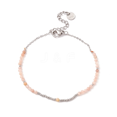 Round Glass Beaded Bracelet for Women STAS-P302-10P-1
