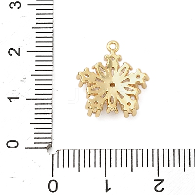 Brass Micro Pave Cubic Zirconia Pendatns KK-I380-03G-1