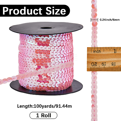 Plastic Paillette Beads FIND-WH20002-34E-1