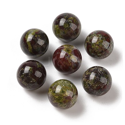 Natural Dragon Blood No Hole Sphere Beads G-K363-04D-39-1