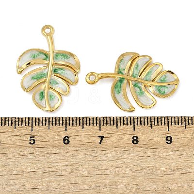304 Stainless Steel Enamel Pendants STAS-L290-001A-G-1