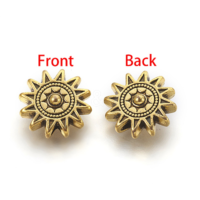 Tibetan Style Alloy Sun Beads LS-TIBEP-GC188-AG-RS-1