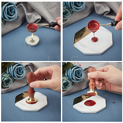 Wax Seal Stamp Set AJEW-WH0212-322-1