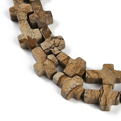 Natural Picture Jasper Beads Strands G-I369-A05-01-1