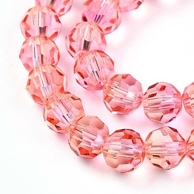 Baking Paint Transparent Glass Beads X1-DGLA-A035-T6mm-A01-1